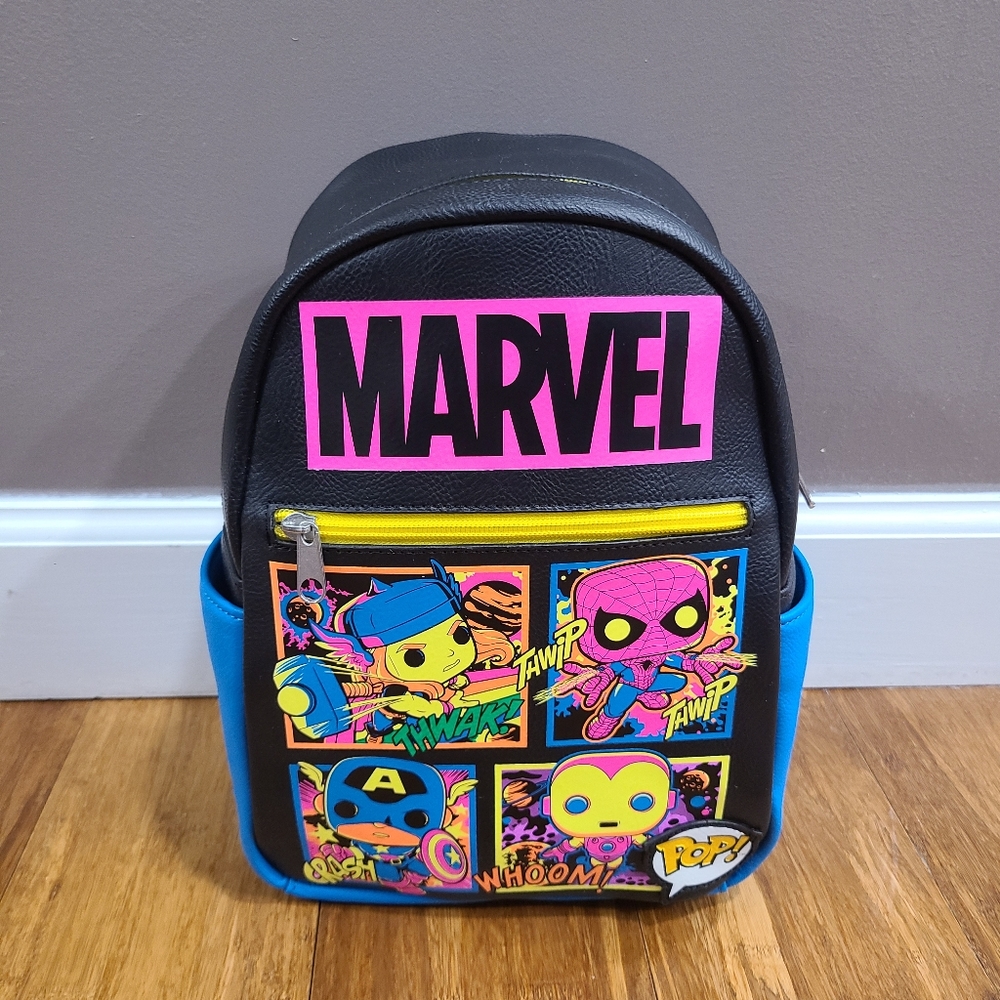 🎒Funko Pop Marvel Blacklight Mini Backpack Target Exclusive New w/ Tags